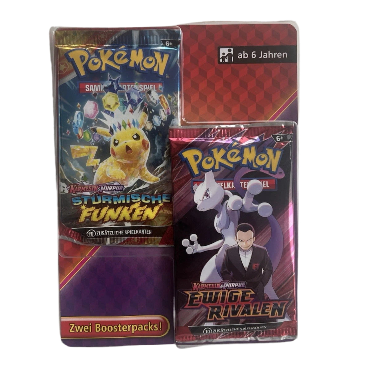 Pokémon TCG: 2er Blister Ewige Rivalen Stürmische Funken Booster (DE)