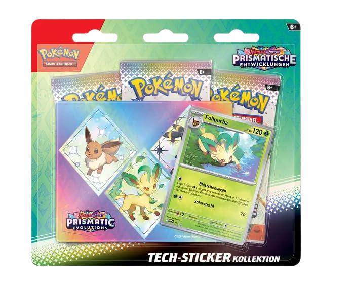Pokémon Prismatische Entwicklung Tech-Sticker-Kollektion