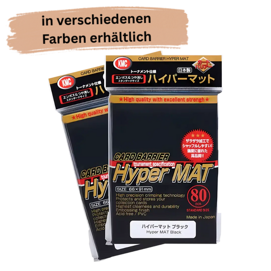KMC - Standard Sleeves Hyper Mat (80) Stil: Schwarz