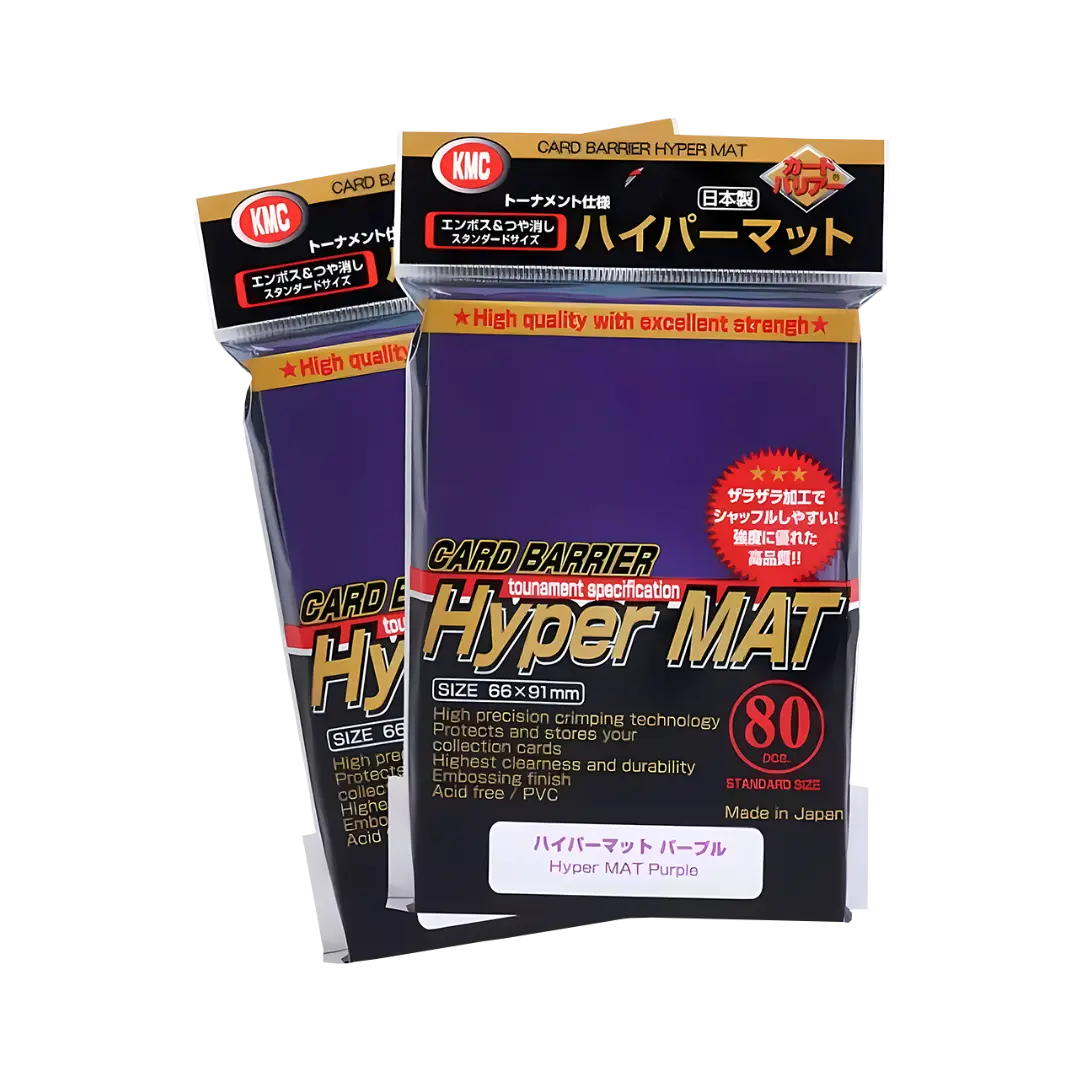 KMC - Standard Sleeves Hyper Mat (80) Stil: Schwarz