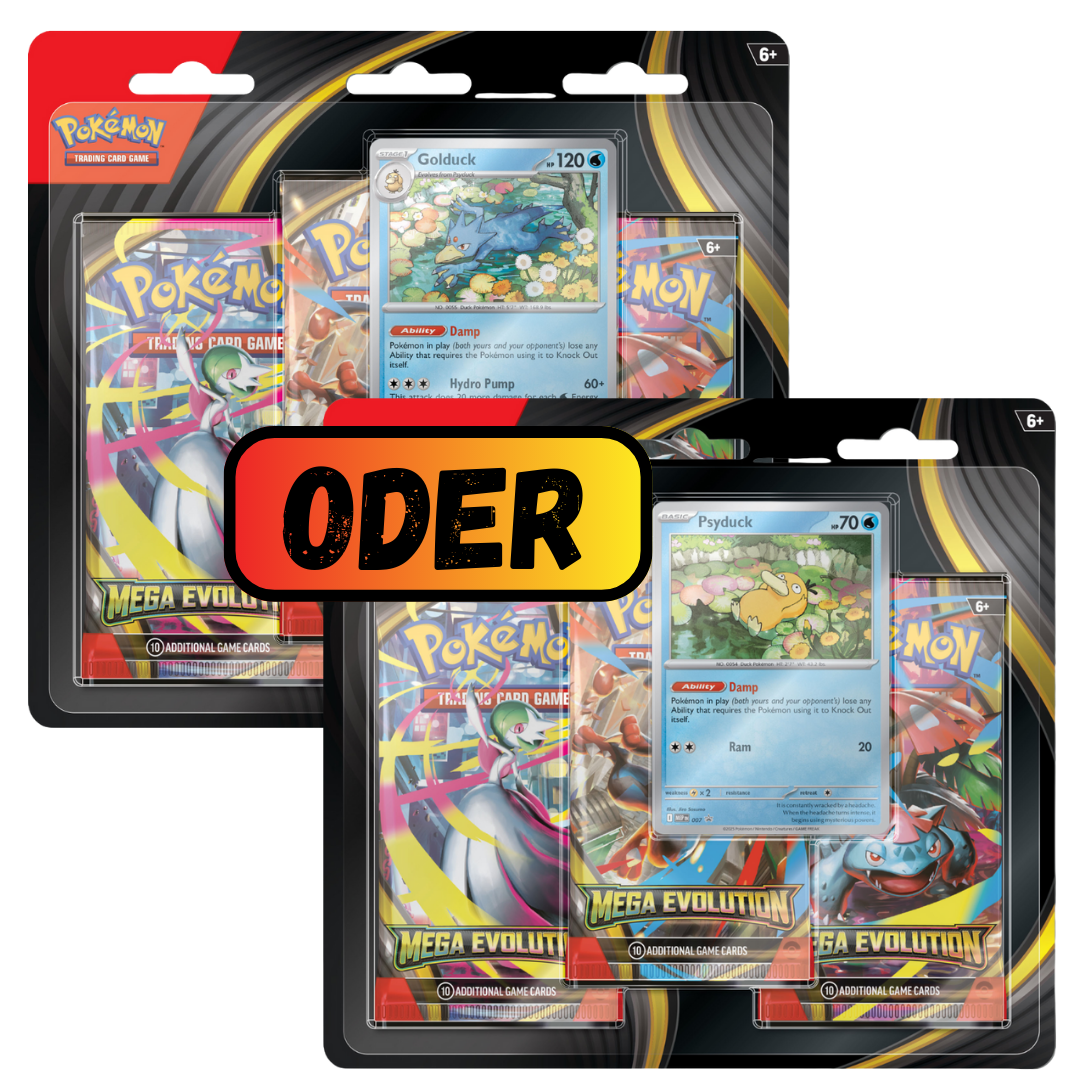Pokémon TCG: Mega-Entwicklung (ME01) 3er Blister (DE)