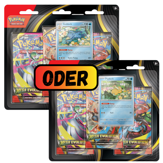 Pokémon TCG: Mega-Entwicklung (ME01) 3er Blister (DE)