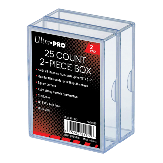 Ultra Pro - Storage Box - für 25 Karten - Clear (2er Pack)