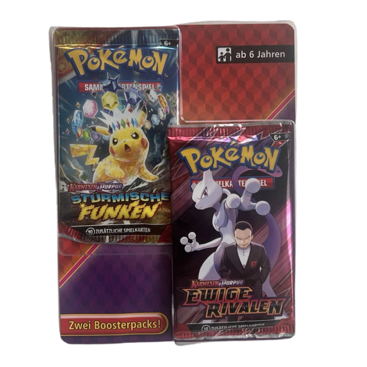 Pokémon TCG: 2er Blister Ewige Rivalen Stürmische Funken Booster (DE)