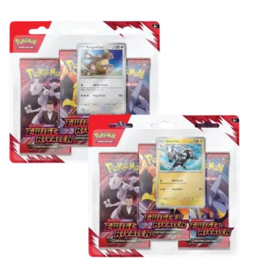 Pokémon TCG - Karmesin & Purpur 10: Ewige Rivalen 3-Pack Blister - Deutsch