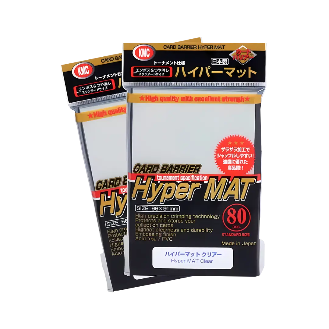KMC - Standard Sleeves Hyper Mat (80) Stil: Schwarz