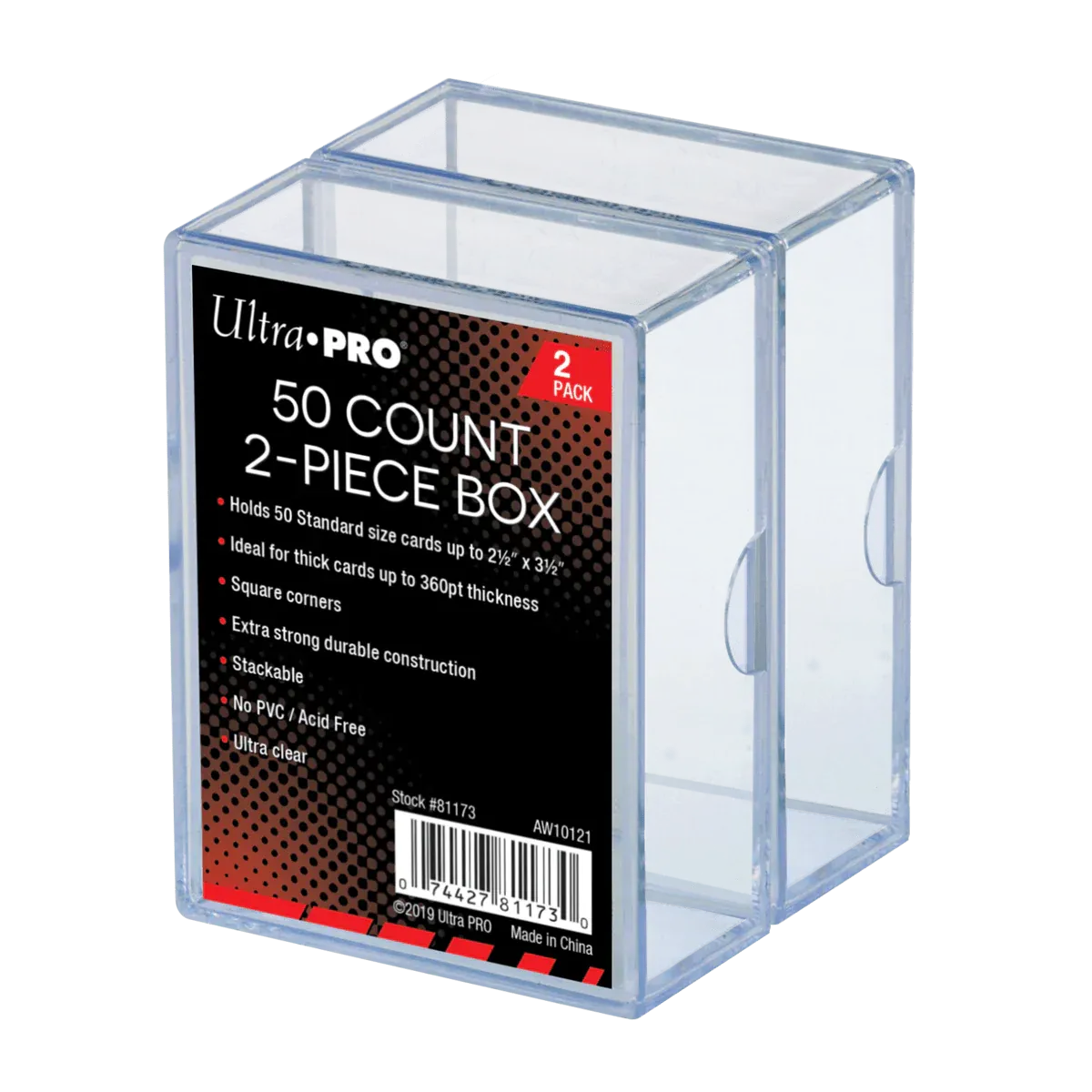 Ultra Pro - 2-Piece 50-Count Clear Card Boxes (2er Pack)