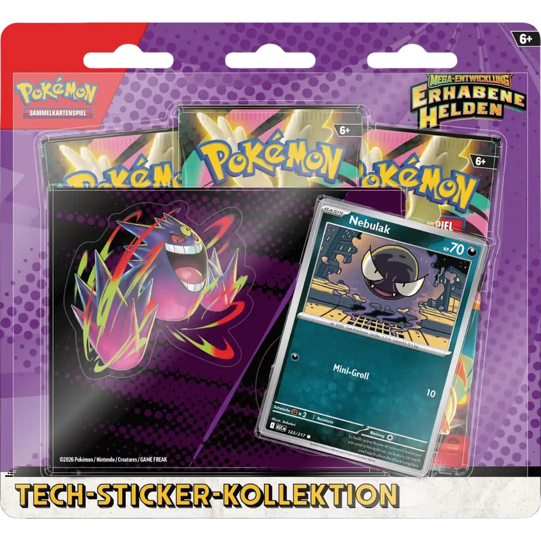 Pokémon TCG: Erhabene Helden Tech Sticker Kollektion (Nebulak) - DE